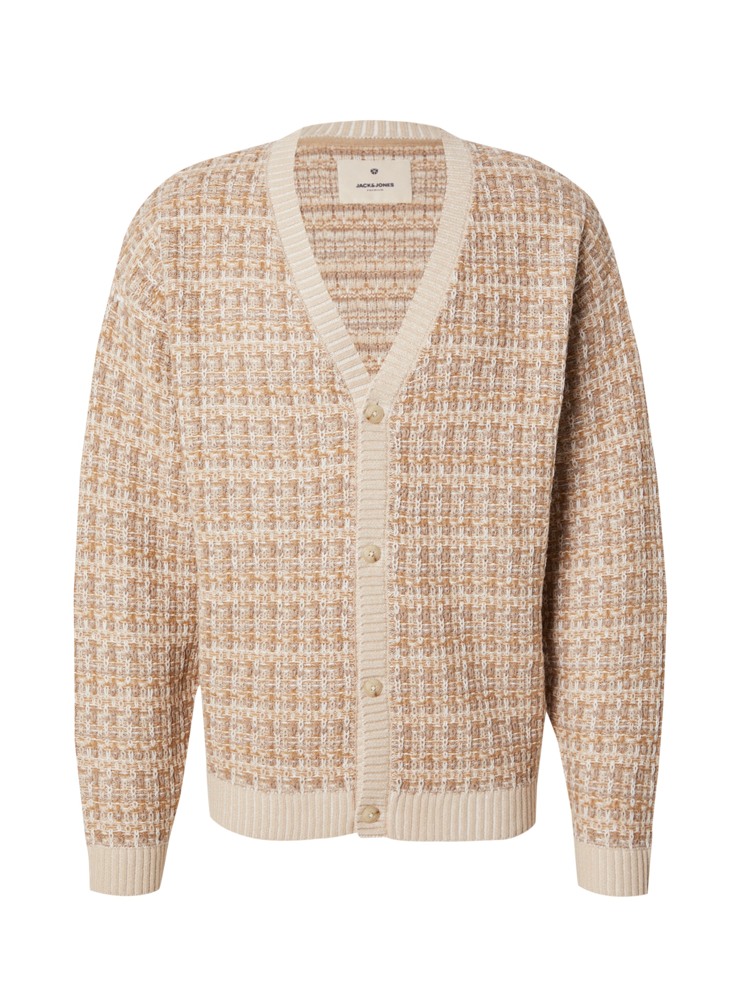 JACK & JONES Kardigan 'JPRBluparker' w kolorze beżowy: przód