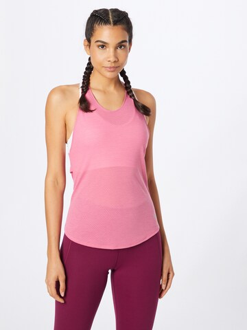 Haut de sport UNDER ARMOUR en rose : devant