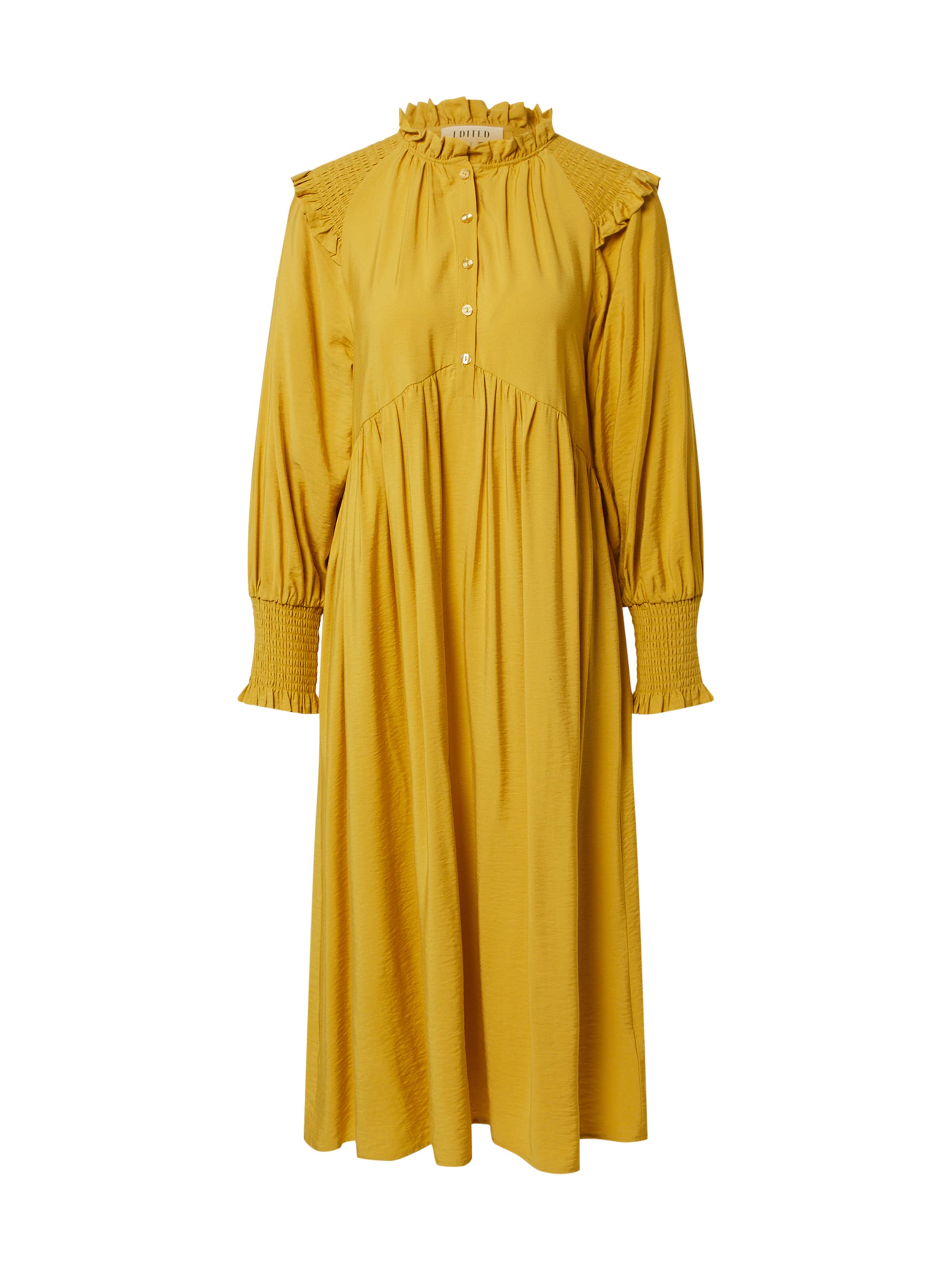 EDITED Shirt Dress 'Mascha' in Yellow: front