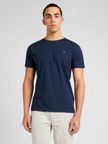 T-Shirt Hackett London en bleu : devant