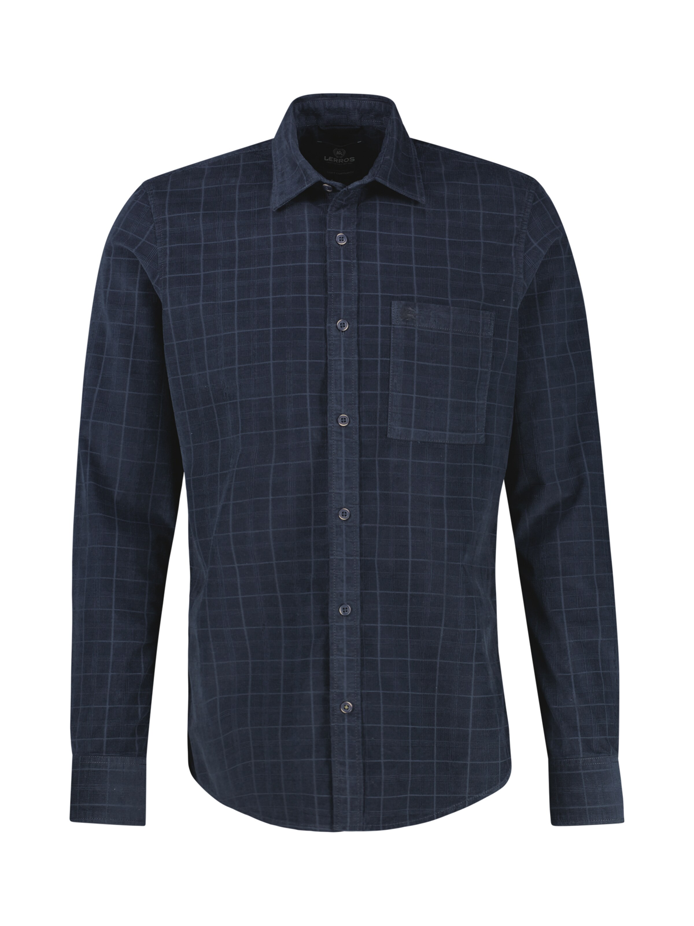 LERROS Regular Fit Hemd in Blau: Vorderseite
