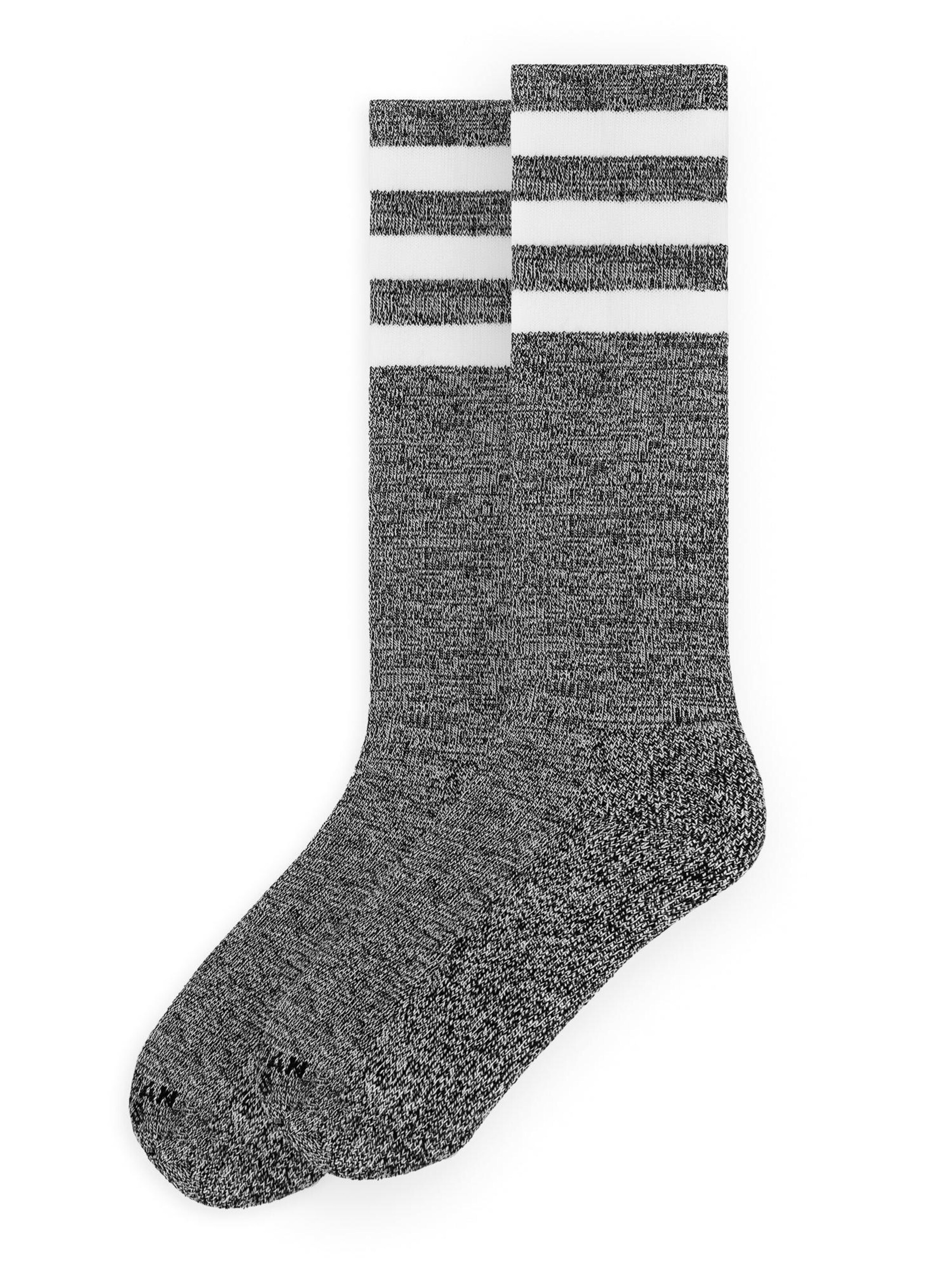 American Socks - Calcetines hasta la rodilla 'WhiteNoise' en gris: frente