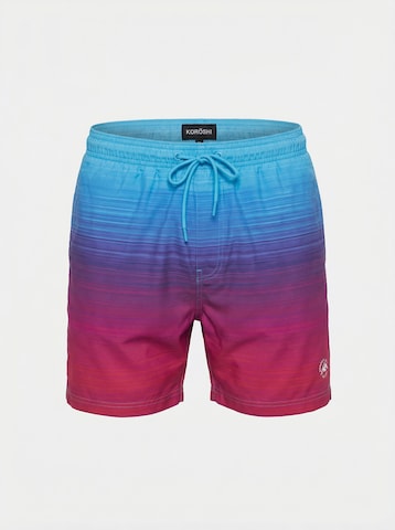 KOROSHI Badeshorts in Blau