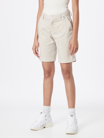 Herrlicher Regular Trousers in Beige: front