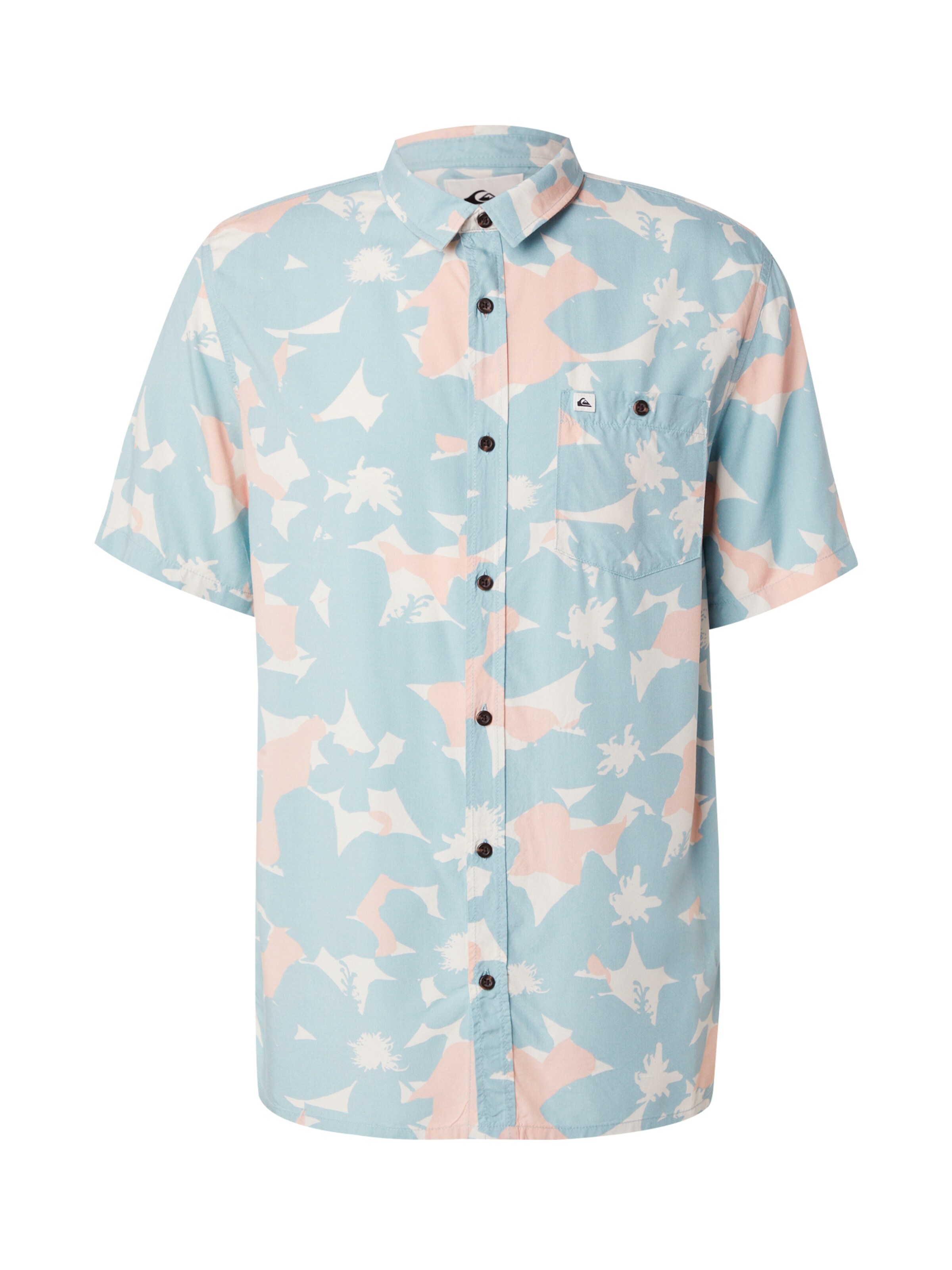 zils QUIKSILVER Standarta piegriezums Krekls 'Safe Paradise': no priekšpuses