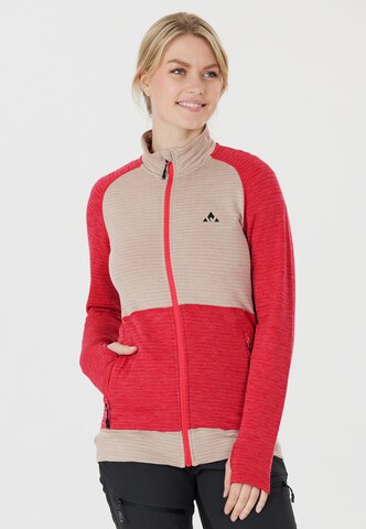 Whistler Functionele fleece jas 'Nevados' in Rood: voorkant