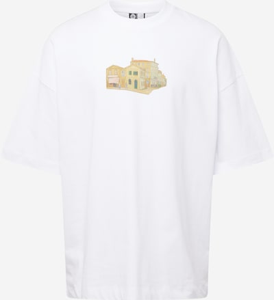 TOPMAN T-Shirt en beige foncé / azur / safran / blanc, Vue avec produit