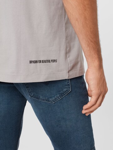 DRYKORN Shirt 'Eddy Peace' in Grijs