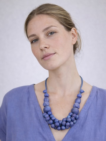 COLLEZIONE ALESSANDRO Kette 'Bea'‌‌‌‌‌‌‌ in Blau: Vorderseite