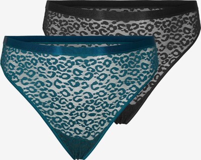 Devoted by Zizzi String 'LYAREN' in pastellblau / schwarz, Produktansicht