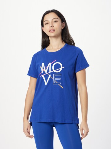 T-shirt fonctionnel ESPRIT en bleu : devant