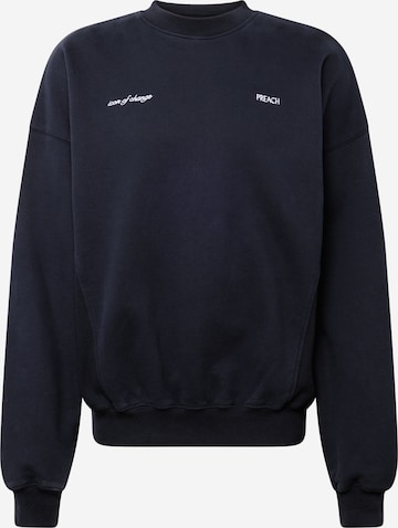 PreachSweater majica 'Icon of Change' - crna boja: prednji dio