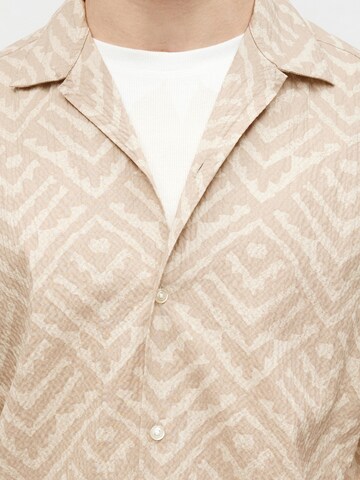 JACK & JONES Regular fit Button Up Shirt 'JJMILO' in Grey