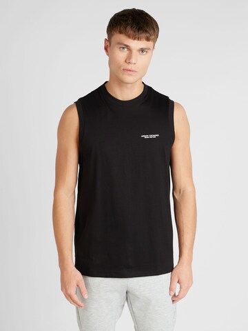 Tricou de la ARMANI EXCHANGE pe negru: față