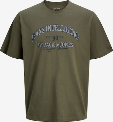 Jack & Jones Plus Shirt 'JJEDenver' in Green: front