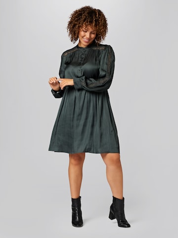 Guido Maria Kretschmer Curvy Shirt Dress 'Nathalie' in Green