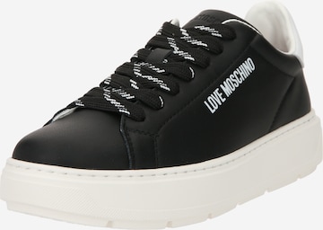 Love Moschino Rövid szárú sportcipők 'BOLD LOVE' - fekete: elől