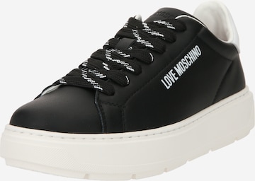 Baskets basses 'BOLD LOVE' Love Moschino en noir : devant