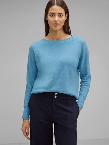 STREET ONE Sweater 'Dolman' in Blue: front