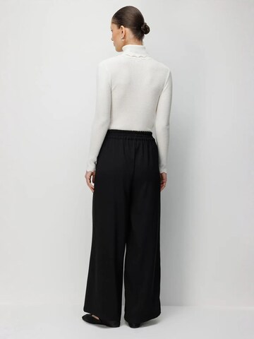 Wide Leg Pantalon à pince MixRay en noir