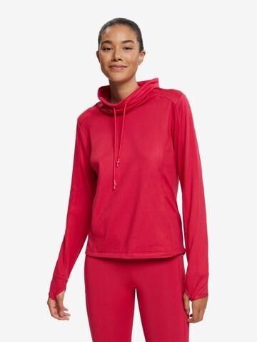 Sweat de sport ESPRIT en rouge : devant