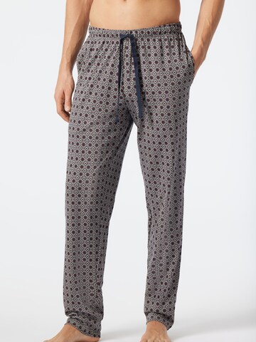 SCHIESSER Pajama Pants in Grey: front