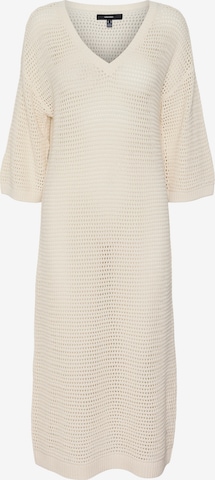 VERO MODA - Vestido de punto 'MADERA' en beige: frente