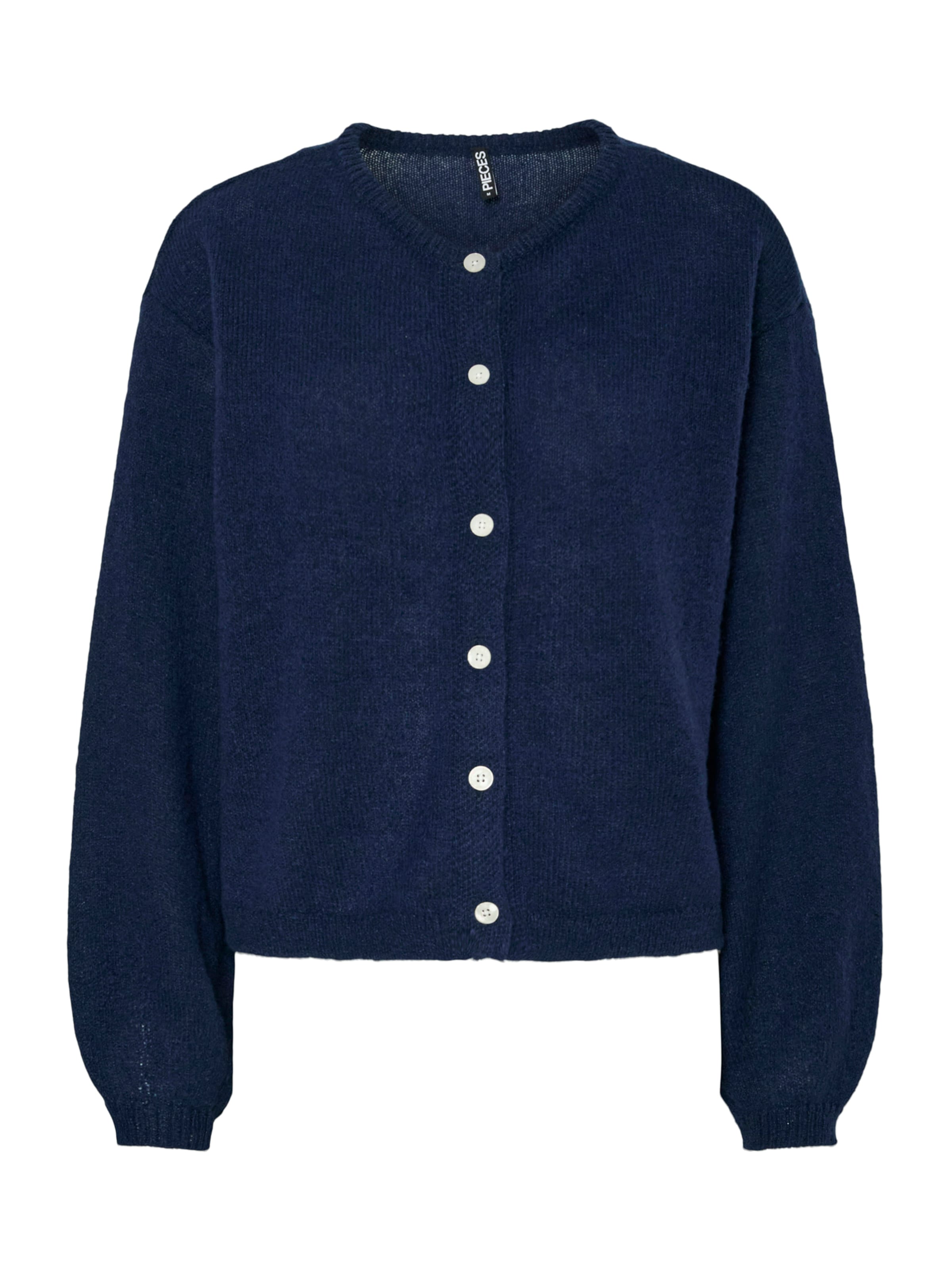 PIECES Gebreid vest 'PCIda' in Blauw: voorkant