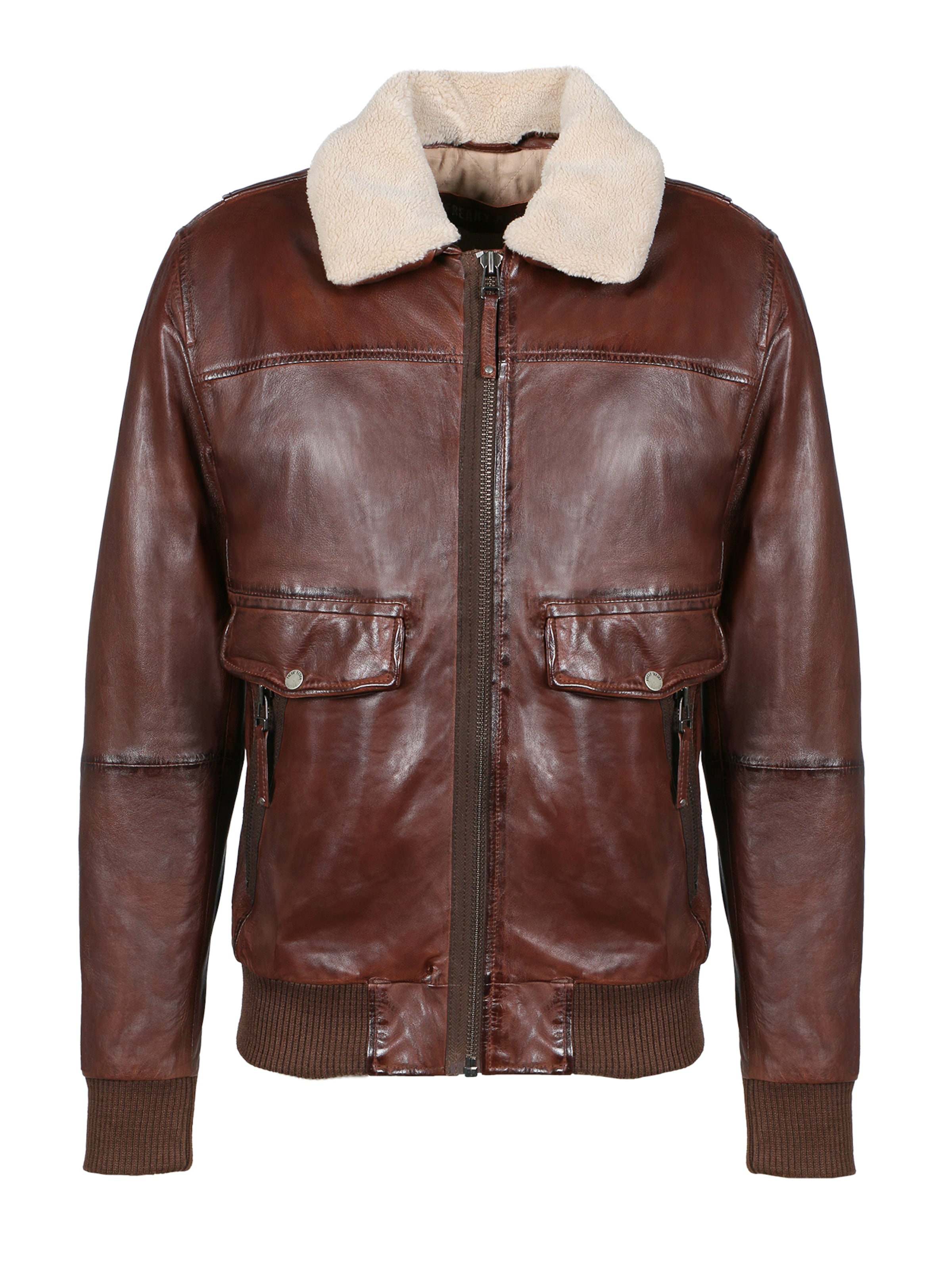 Giacca di mezza stagione 'Maverik' di FREAKY NATION in marrone: frontale