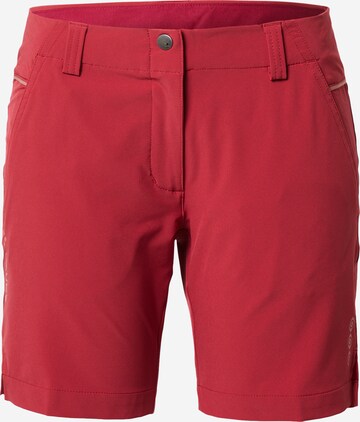 Regular Pantalon de sport 'Skomer III' VAUDE en rouge : devant
