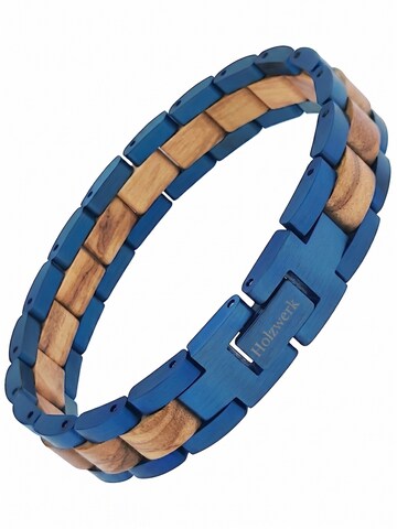 Bracelet 'DIEKSEE' Holzwerk en bleu : devant