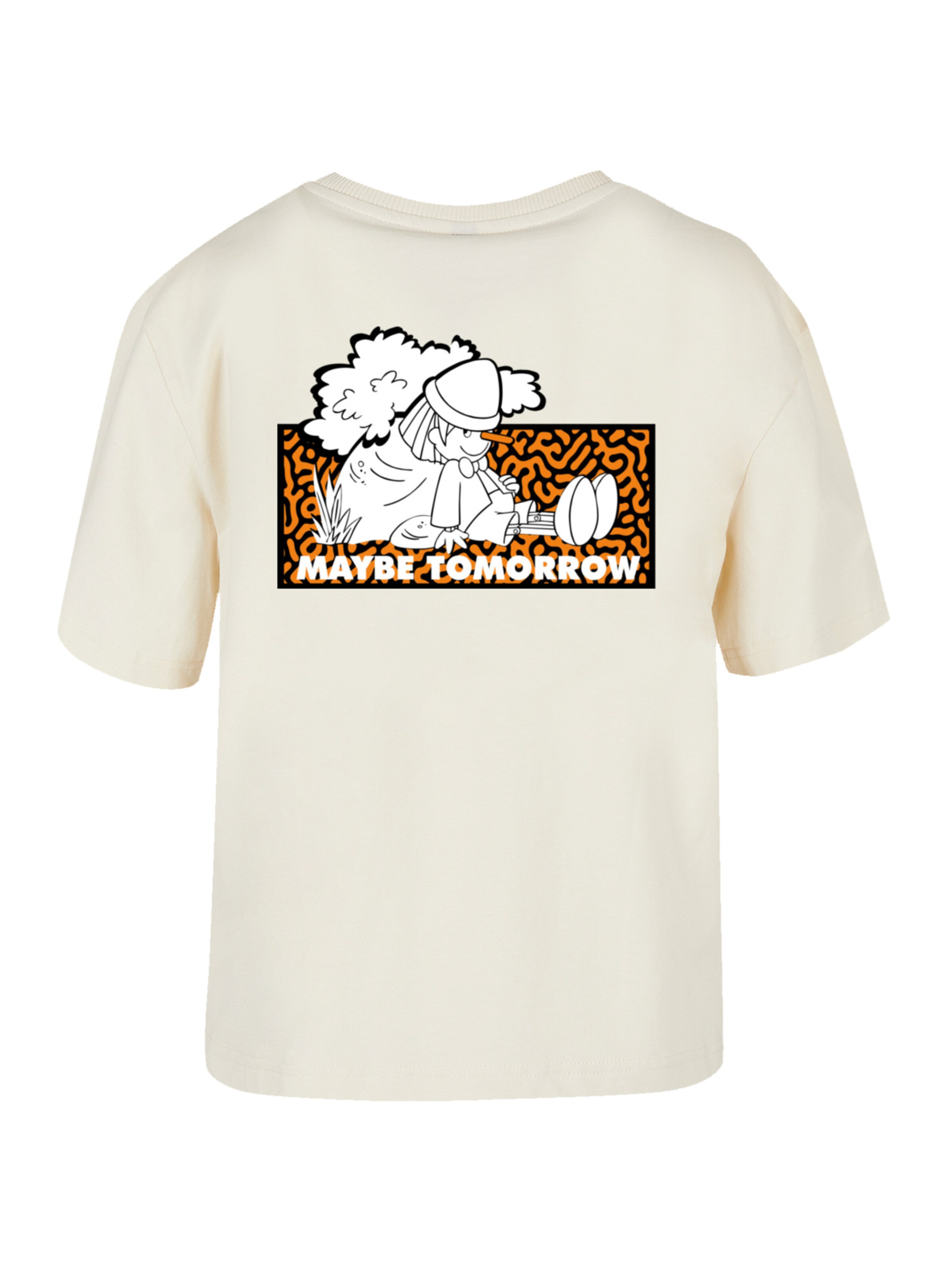 F4NT4STIC Shirt 'Heroes of Childhood Pinocchio Maybe Tomorrow' in Beige: front