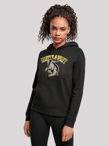 F4NT4STIC Sweatshirt 'Harry Potter- Hufflepuff Sport Emblem' in Black: front