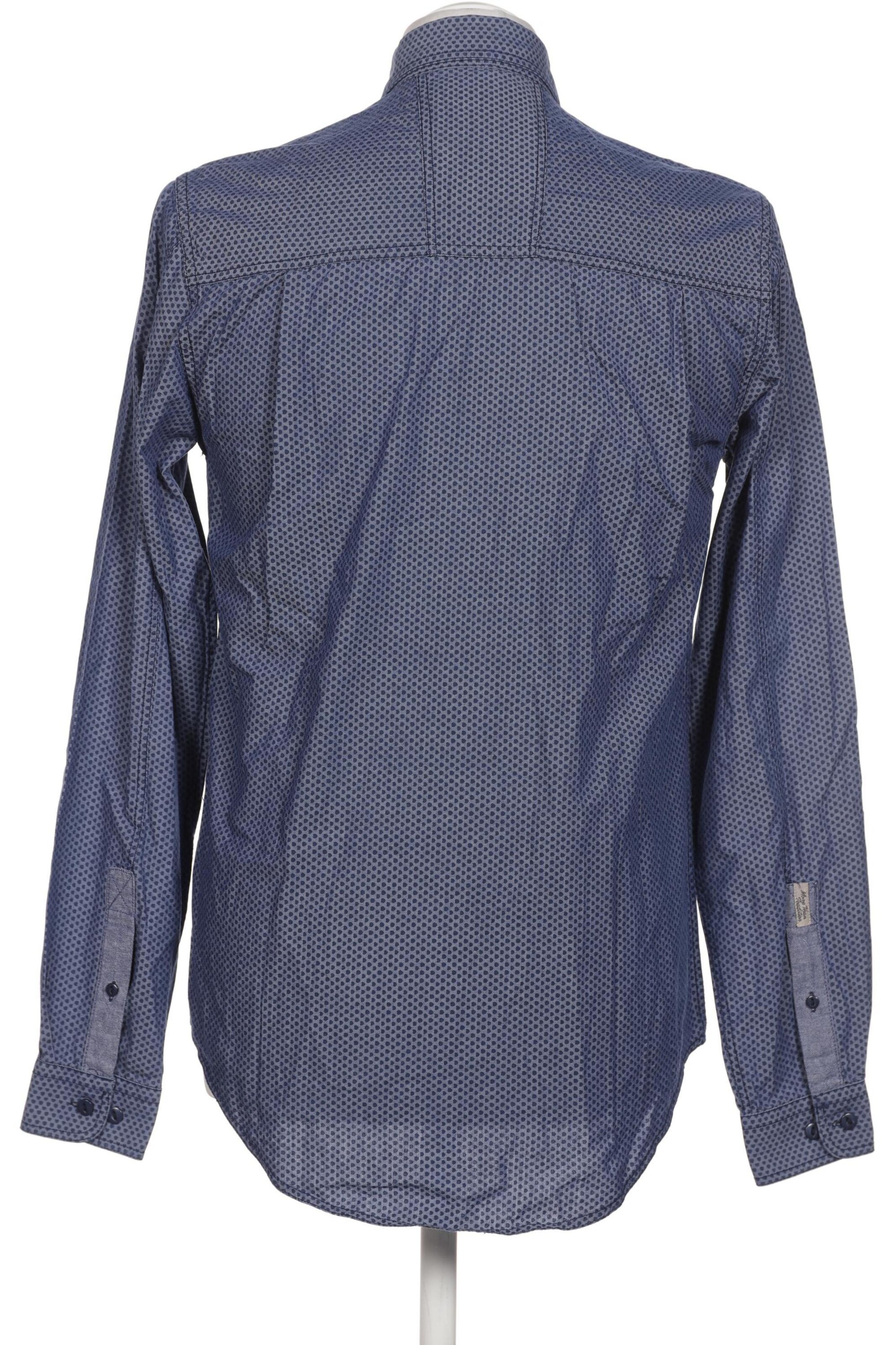 !Solid Button Up Shirt in S in Blue