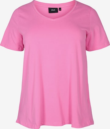 T-shirt Zizzi en rose : devant