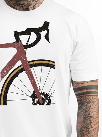 Neverless Shirt 'Rennrad' in White