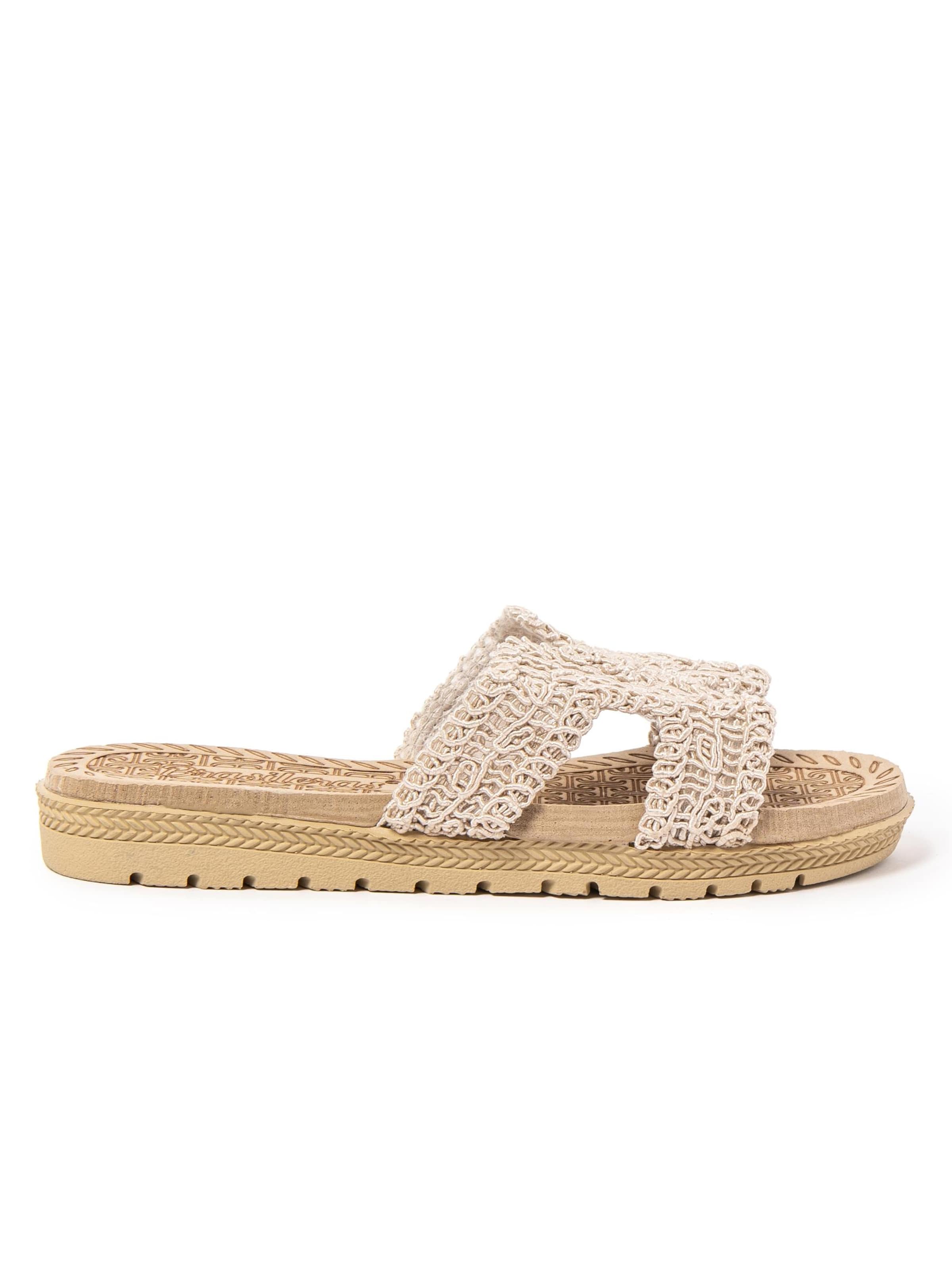 Brasileras Slippers 'Braida' in Beige