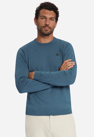 No Excess Pullover in Blau