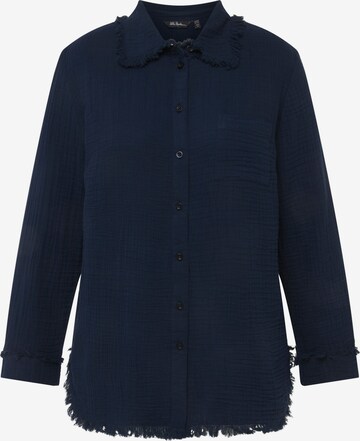 Ulla Popken Blouse in Blauw: voorkant