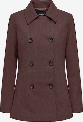 Manteau mi-saison 'ONLBLAKE' ONLY en marron : devant