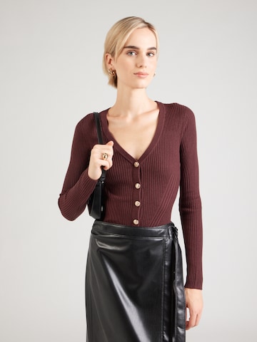 GUESS - Cárdigan 'JULIA' en marrón: frente