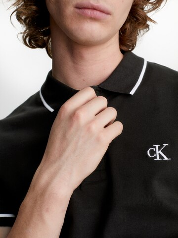 Calvin Klein Jeans Poloshirt in Schwarz