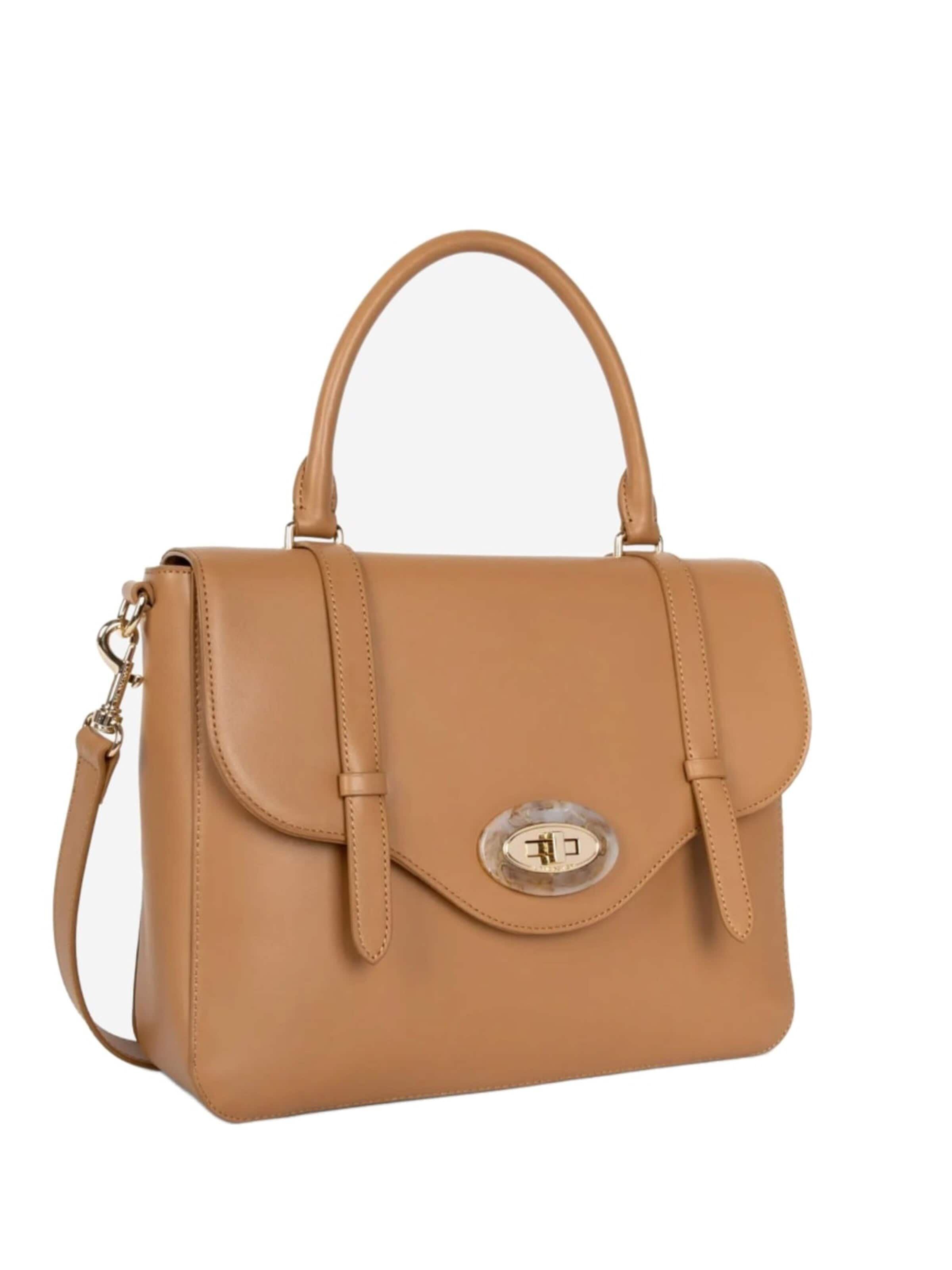 LANCASTER Paris Handbag 'Marble Touch' in Brown