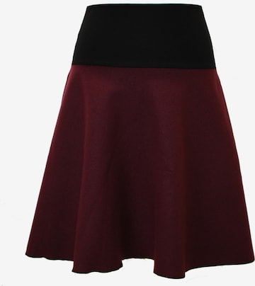 dunkle design Skirt 'Loden Uni' in Red: front
