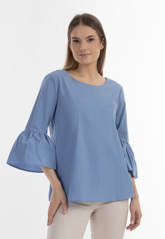 RISA Blouse in Blauw: voorkant