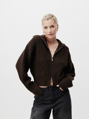 brūns LeGer by Lena Gercke Adīta jaka 'Caren': no priekšpuses