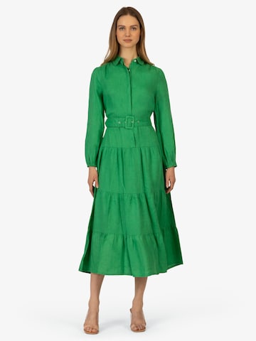 Robe-chemise mint & mia en vert : devant