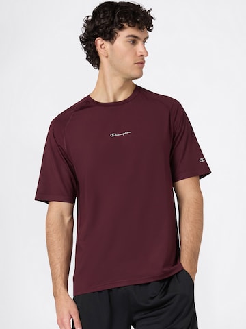 T-Shirt fonctionnel Champion Authentic Athletic Apparel en rouge : devant