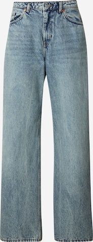 mėlyna Monki Plačios klešnės Džinsai: priekis