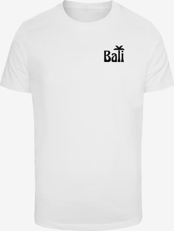 T-Shirt 'Bali Palm Tree' Mister Tee en blanc : devant